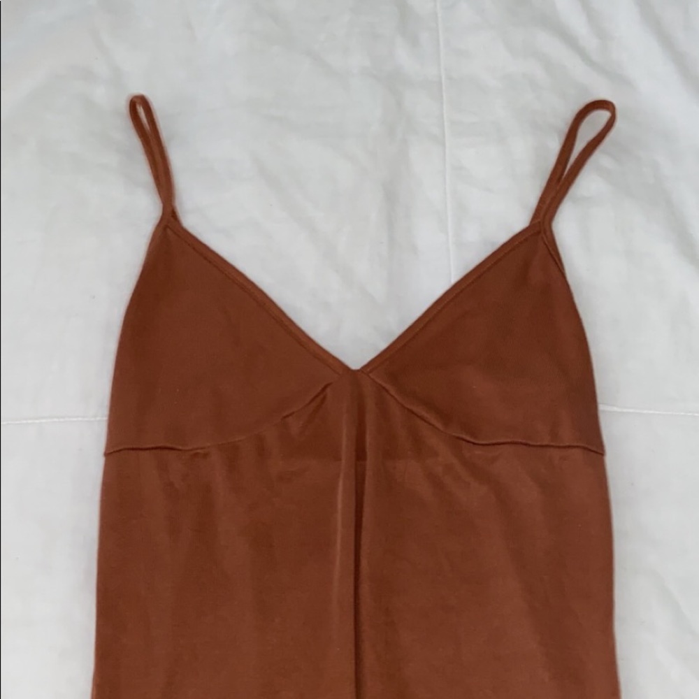 Brown tank top